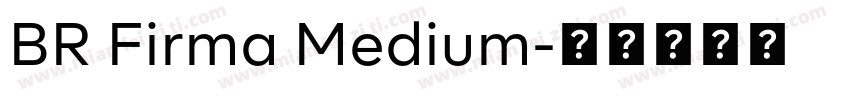 BR Firma Medium字体转换